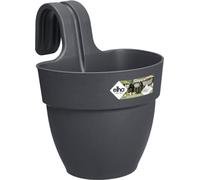 ELHO Pot de fleurs balcon Vibia Campana Easy Hanger Small - Anthracite - Balcon extérieur - L 24.1 x W 20.5 x H 26.5 cm