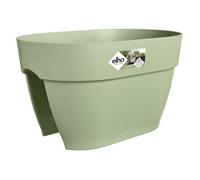 Elho Vibia Campana Flower Bridge 40 - Planteur pour Balcon & Extérieur - Ø 39.0 x H 22.0 cm - Vert/Vert Pistache