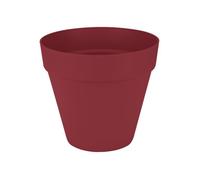 ELHO Pot de fleurs Loft Urban Rond avec roues - Rouge - Ø 38.5 x H 35 cm - Extérieur - 100% recyclé