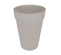Elho Pot de fleurs Loft Urban Rond Haut 35 – Ø 33,5 x H 45,3 cm – pour extérieur – Gris chaud