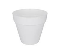 ELHO Pot de fleurs rond avec roues Loft Urban - Ø 38.5 x 35,3 cm - Blanc