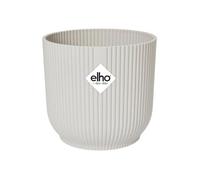ELHO Pot de fleurs rond avec roues Vibes Fold - Ø 35 x H 32 cm - Intérieur - 100% recyclé - Blanc