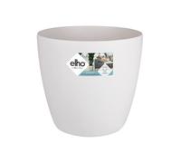 Elho Brussels Pot De Fleurs Rond Roues 47 - Blanc - Ø 47 X H 44 Cm - Intérieur - 100% Recyclé