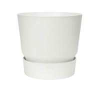 ELHO Pot de fleurs rond Greenville 40 - Extérieur - Ø 39 x H 36,8 cm - Blanc