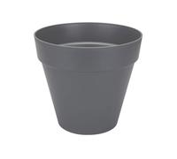 ELHO Pot de fleurs Rond Loft Urban - Ø 38,5 x H 35,3cm - Gris anthracite - Avec roues