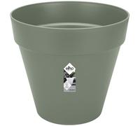 Pot De Fleurs Rond LOFT URBAN - Plastique - Percé - Réservoir - Avec roulettes - Ø40 - Vert
