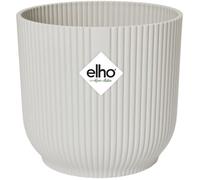 ELHO Pot de fleurs rond Vibes - Ø 30 x H 27 cm - Intérieur - 100% recyclé - Blanc