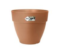 Elho Pot de fleurs rond Vibia Campana - Ø 55 x H 47 cm - Extérieur - 100% recyclé - Marron