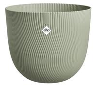 Elho Sereh Round 30 - Pot de Fleur - Interieur & Extérieur - Plastique 100% Recyclé - Ø 29.5 x H 25.3 cm - Vert/Vert Scandinave