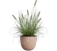 Elho - Pot de fleur Sereh Round 40 - Plastique 100% recyclé - Ø 39.0 x H 33.3 cm - Marron/Cool Clay