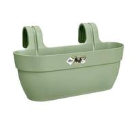 Elho - Pot De Fleurs - Vibia Campana Easy Hanger Large - Vert Pistache - Balcon Extérieur - L 24.1 X W 46 X H 26.5 Cm