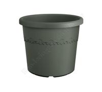 ELHO-Pot en plastique recyclé vert thyme green Elho Algarve Cilindro - diamètre 29,2 x H 24,6 cm