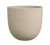 ELHO-Pot en polypropylène beige champignon Elho Sereh Round - diamètre 47 x 40,1 cm