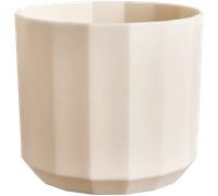 Elho Facet Rond 19cm - Pot de Fleurs pour Intérieur - Plastique 100% Recyclé - Ø 18.6 x H 16.7 cm - Rose/Rose Amande