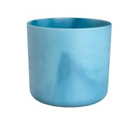 Elho The Ocean Collection Ronde 18cm - Pot de Fleur - Fabriqués à Base de déchets Marins - 100% matériaux recyclés - Bleu/Bleu Atlantique