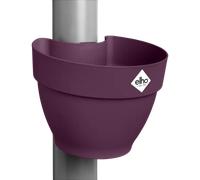 Elho Vibia Campana Pot Gouttière 40 - Pot De Fleurs pour Extérieur - Ø 21.6 x H 16.3 cm - Violet/Mauve Érable