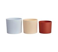 ELHO Pots de fleur Lex Pott - Set 14 cm - Bleu Rose Orange - L 14 x W 13.8 x H 12 cm - Intérieur - 100% recyclé