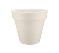 Elho - Pot de fleurs Pure Round 40 - Ø 39.0 x H 35.7 cm - Blanc/Linen White