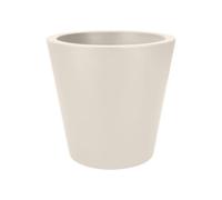 Elho Pot De Fleurs Pure Straight Rond 50 - Blanc Lin - Ø 49.5 X H 51 Cm - 100% Recyclé