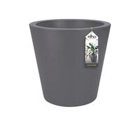 Elho Pure Straight Round 50 - Pot De Fleurs pour Intérieur & Extérieur - Ø 49.5 x H 51.0 cm - Noir/Anthracite
