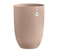 Elho Sereh High 30 - Pot de Fleur - Interieur & Extérieur - Plastique 100% Recyclé - Ø 29.5 x H 40.5 cm - Marron/Argile Froide