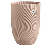 Elho Sereh High 30 - Pot de Fleur - Interieur & Extérieur - Plastique 100% Recyclé - Ø 29.5 x H 40.5 cm - Marron/Cool Clay