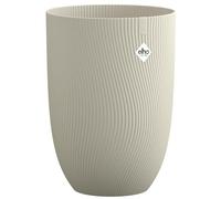 Elho Sereh High 40 - Pot de Fleur - Interieur & Extérieur - Plastique 100% Recyclé - Ø 39 x H 53.4 cm - Beige/Beige Champignon