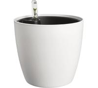 elho Set All-in-1 Pot Brussel Rond 18 cm avec Système d’Irrigation - blanc