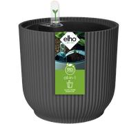 elho Set All-in-1 Pot Vibes Rond 25 cm avec Système d’Irrigation - anthracite