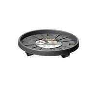 Elho Soucoupe Planttaxi Universel 40 – Intérieur & Extérieur – Ø 38,2 x H 6,5 cm – Noir/Anthracite