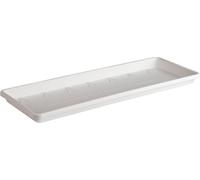 Elho Barcelona Balconnière Soucoupe 50 - Soucoupe pour Balcon & Extérieur - Ø 45.0 x H 2.8 cm - Blanc/Blanc