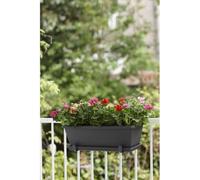ELHO Soucoupe Barcelona Balconniere 50 - L16,7 x l45,5 x H3 cm - Anthracite - Plastique