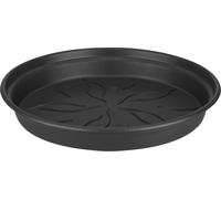 Elho Green Basics Soucoupe 10 - Soucoupe pour Intérieur, Extérieur, Culture & Récolte - Ø 10.0 x H 1.5 cm - Noir/Living Noir