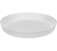 Elho Loft Urban Soucoupe Ronde 21 - Soucoupe pour Extérieur - Ø 20.4 x H 2.9 cm - Blanc/Blanc