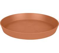 Elho Loft Urban Soucoupe Ronde 21 - Soucoupe pour Extérieur - Ø 20.4 x H 2.9 cm - Marron/Terre Cuite