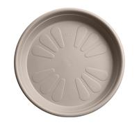 Elho Soucoupe Universel Ronde 25 - Soucoupe pour Intérieur & Extérieur - Ø 25.0 x H 3.8 cm - Ø 25.0 x H 3.8 cm - Beige/Beige Champignon