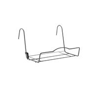 Elho Supports Métal 40 - Accessoires pour Balcon & Extérieur - Ø 38.5 x H 22.3 cm - Noir/Anthracite