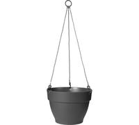 Elho Pot de fleurs pour extérieur Vibia Campana Suspension 26 – Ø 26,0 x H 18,4 cm – Noir/Anthracite