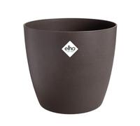 Elho The Coffee Collection Round 16cm - Pot de Fleurs d'Intérieur - Fabriqué à Partir de Marc de Café Recyclé - Ø 15.9 x H 14.6 cm - Marron/Espresso Brun