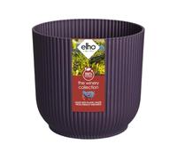 Elho Pot de fleur The Winery Collection 14 - Plastique 100% recyclé Ø14,1×H12,9 cm Violet foncé