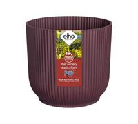 Elho The Winery Collection 18 - Pot de Fleur Interieur - Plastique 100% Recyclé - Ø 18.3 x H 16.8 cm - Rouge/Rouge Bordeaux