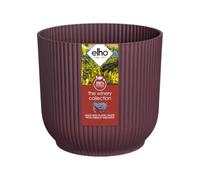Elho The Winery Collection 18 - Pot de Fleur Interieur - Plastique 100% Recyclé - Ø 18.3 x H 16.8 cm - Rouge/Rouge Bordeaux