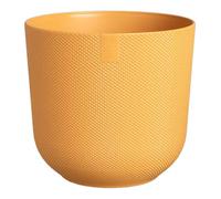 Elho, Vase Jazz Rond Jaune Ambre Ø16XH15CM, Vases Intérieur Extérieur