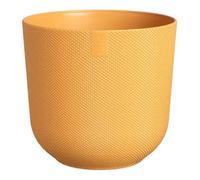 Elho, Vaso Jazz Round Giallo Ambra Ø26xh24cm, Vasi Interno Esterno