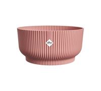 Elho – Pot de fleurs Vibes Fold Bowl 25 – Plastique 100% recyclé – Ø 24,9 × H 12,1 cm – Rose poudré