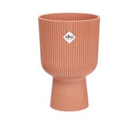 Elho Vibes Fold Coupe 14 - Pot De Fleurs pour Intérieur - Plastique 100% recyclé - Ø 13.9 x H 21.0 cm - Rose/Rose Poudré