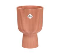 Elho Vibes Fold Coupe 14cm Pot de Fleurs - Rose Poudré | Ø 13.9 x H 21 cm | Adapté à l’intérieur | Plastique 100 % recyclé