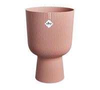 Elho Vibes Fold Coupe 30 - Pot De Fleurs pour Intérieur - Plastique 100% recyclé - Ø 29.5 x H 44.7 cm - Rose/Rose Poudré