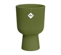 Elho Vibes Fold Coupe 30cm Pot de Fleurs - Vert Fougère | Ø 29.5 x H 44.7 cm | Convient pour l’intérieur | Plastique 100 % recyclé