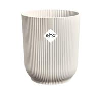 Elho Vibes Fold Orchidée Haut 12,5cm Pot de Fleur - Linen White | Ø 13.2 x H 15.2 cm | Convient à une Utilisation Intérieure | Plastique 100% recyclé